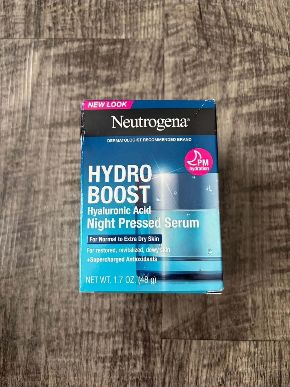 Neutrogena Hydro Boost Hyaluronic Acid Night Pressed Serum 1.7 Ounces NWT